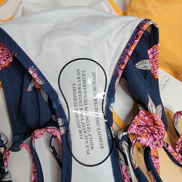 CUPSHE Women's Bikini Swimsuit Front Cross Lace Up Twos size S NWT - Picture 11 of 12